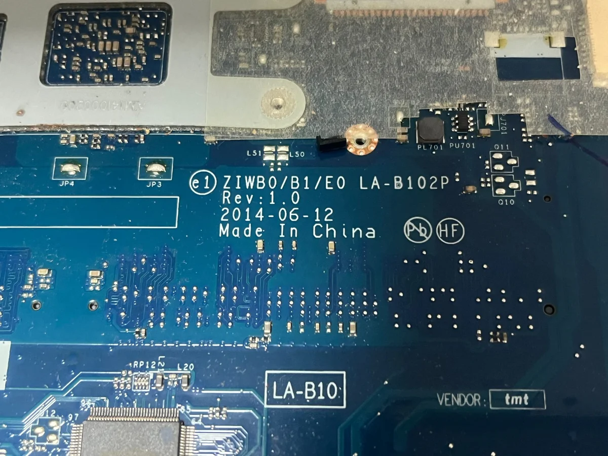 Lenovo B50-30 LA-B102P Anakart