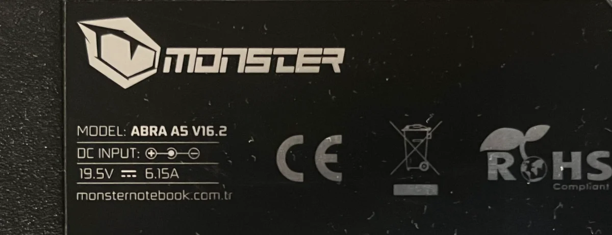 Monster Abra A5 V16.2 Alt Kasa