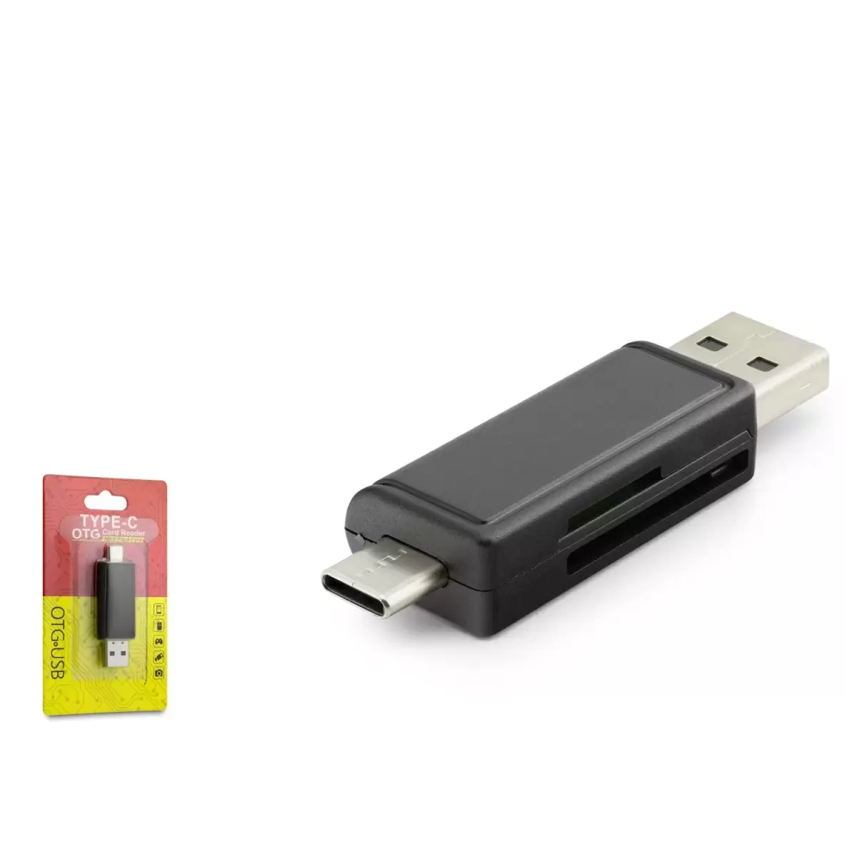 HADRON HDX7026 USB & Type-C Kart Okuyucu SD / MicroSD - Siyah