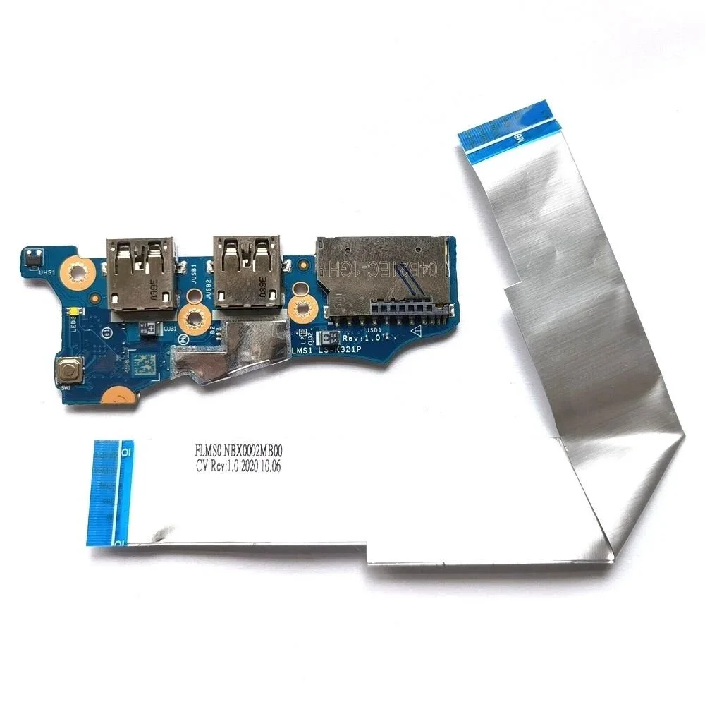 Lenovo Orijinal ideapad 5-14ITL05 82FE Notebook Tetik Power Buton SD Kart USB Port Board LS-K321P