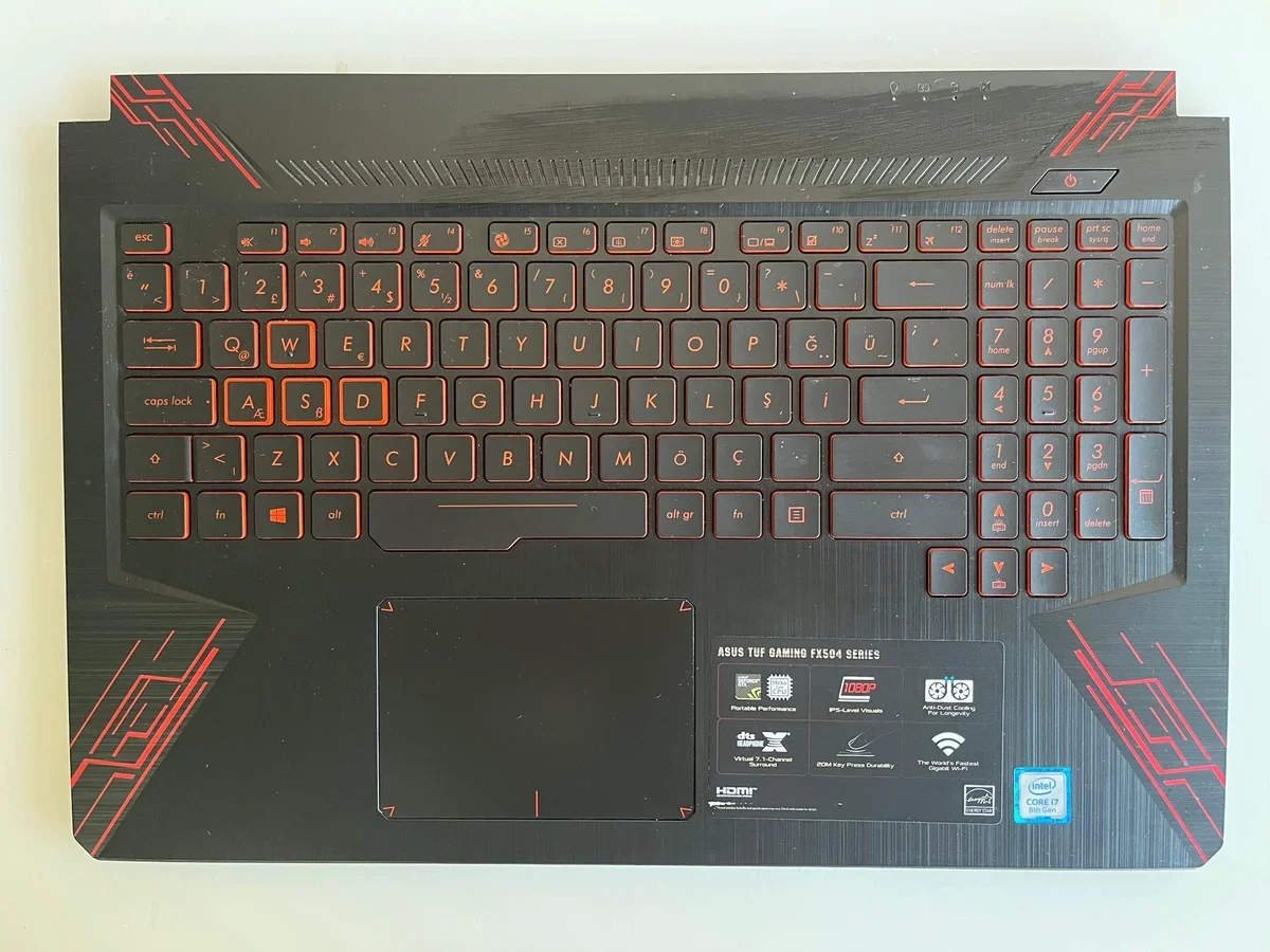 ASUS FX504 FX504G FX504GD ÜST KASA KLAVYE